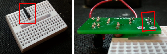 Soldering the male connector