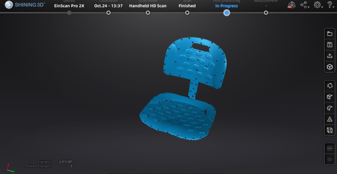 Mesh model of chair