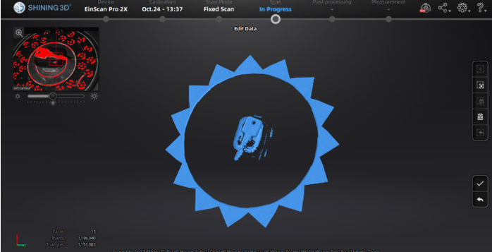 3D Scan of a reflective object