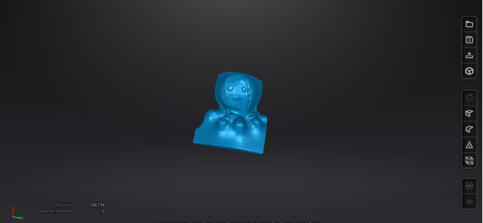 Watertight model of an object that has not been completely scanned