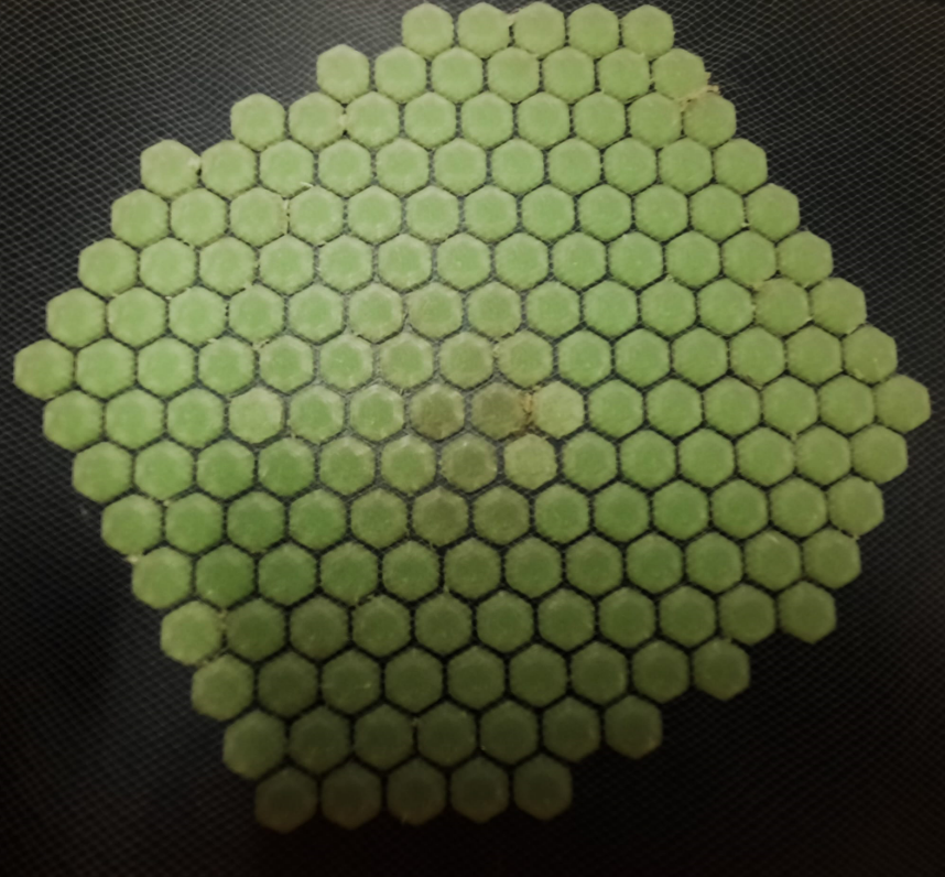 Glow-in-the-dark hexagons