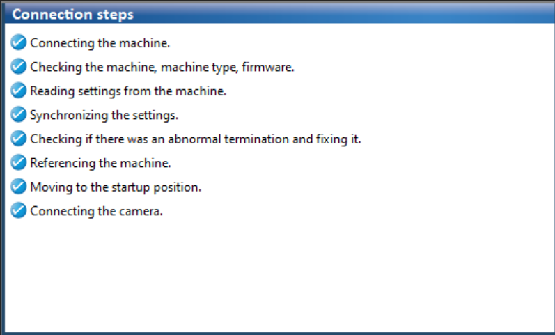 Initialization dialog