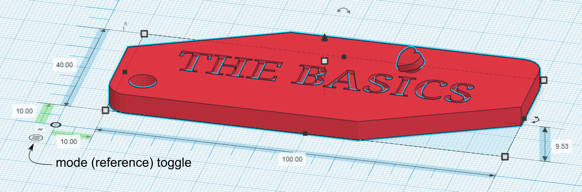 Illustration of the ruler tool.